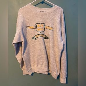 Unisex Large Grey Crewneck
